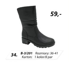 Botki Damskie ocieplane (36-41)
